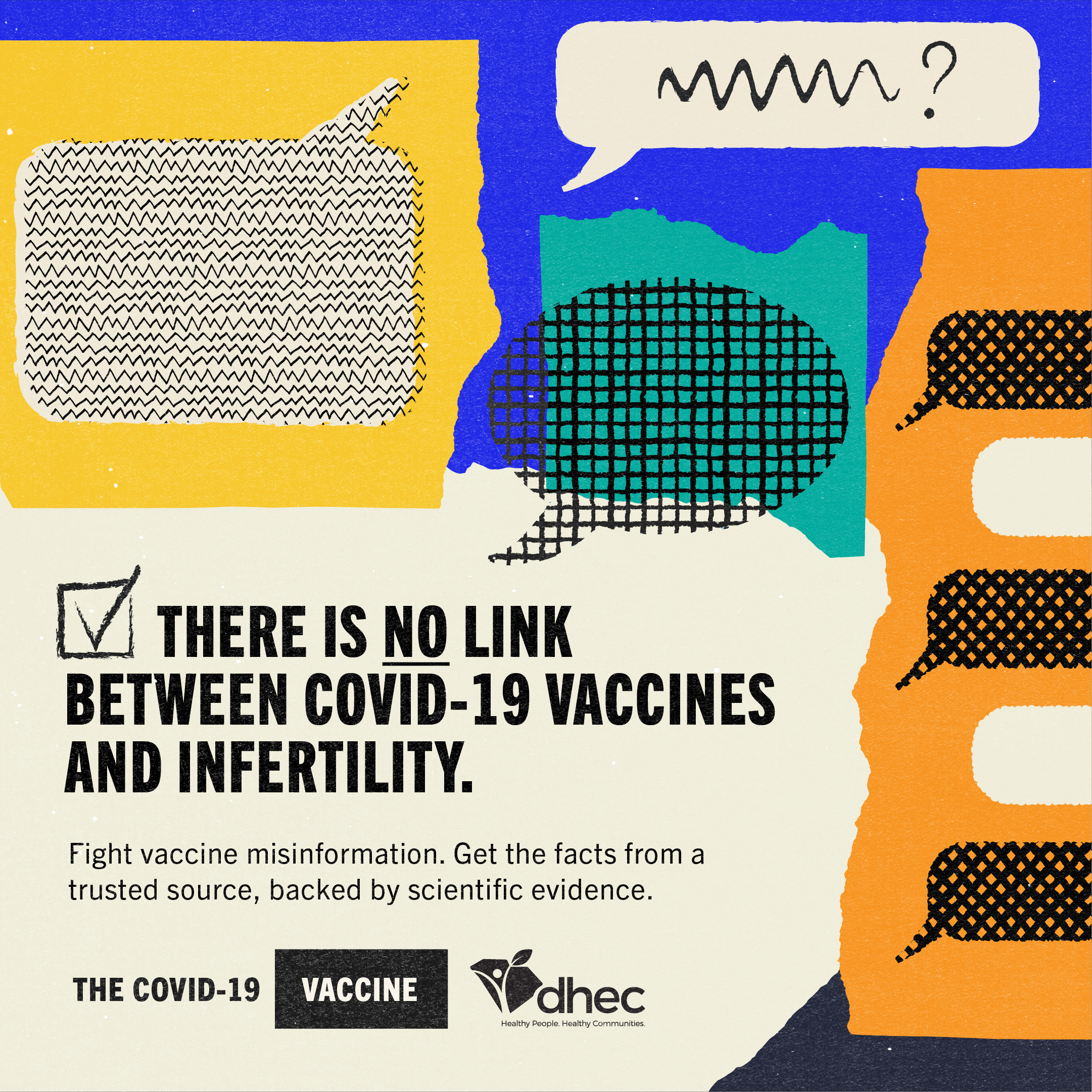 There is NO link between COVID-19 vaccines and infertility.